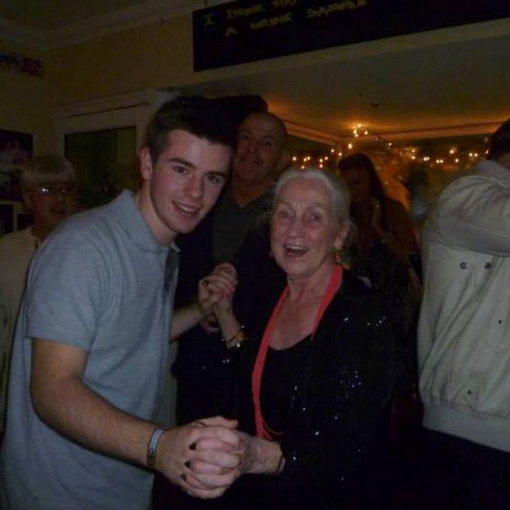 Connor and his Nana and Glen lol